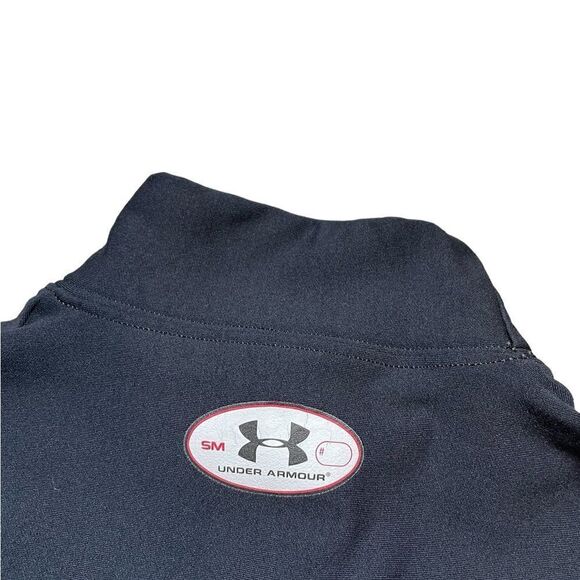 UNDER ARMOUR Mock Neck Long Sleeve Base Layer Shirt Black Size Small - Picture 5 of 5